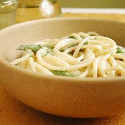 Spaghetti with Smoked Mozzarella