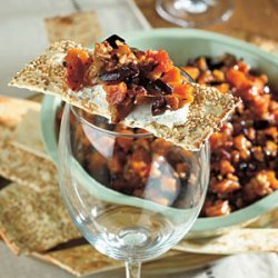 Peach and Pecan Tapenade with Goat Cheese
