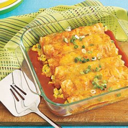 Corn and Cheese Enchiladas