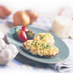 Golden Onions and Eggs on Toast