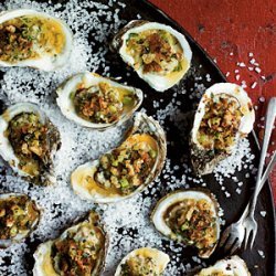 Broiled Oysters on the Half Shell