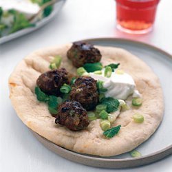 Lamb Meatball Gyros with Yogurt and Mint