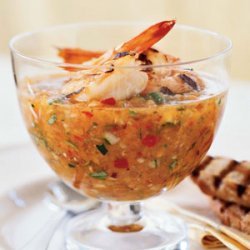 Grilled Shrimp Gazpacho