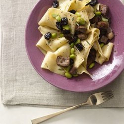 Noodles With Duck Breast, Edamame, and Dried Cherries