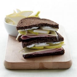 Ham, Sliced Pear & Swiss Sandwich