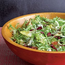 Frisee Salad with Maple-Bacon Vinaigrette