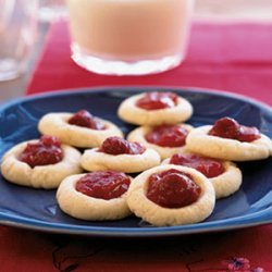 Raspberry Thumbprint Cookies