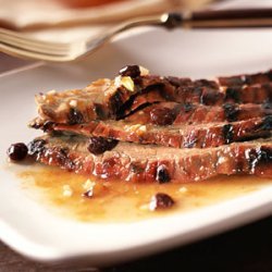 Barbecued Flank Steak with Chutney-Bourbon Glaze