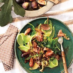 Melon and Fig Salad with Prosciutto and Balsamic Drizzle