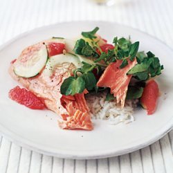 Citrus Salmon with Watercress Salad