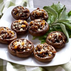 Sausage & Chestnut Stuffed Mushroom Caps