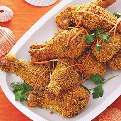 Peanut-Coated Drumsticks