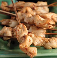 Skewered Chicken with Spicy Peanut Dip