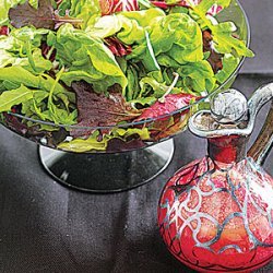 Green Salad with Beet Vinaigrette