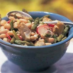 White Bean Salad with Asparagus and Artichokes