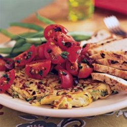 Potato-Zucchini Skillet Pancakes with Cherry Tomato Salad