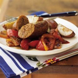 Italian Turkey Sausage with Three Peppers