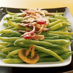 Sauteed Green Beans with Wild Mushrooms