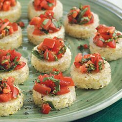 Grits Bruschetta with Tomato Salsa