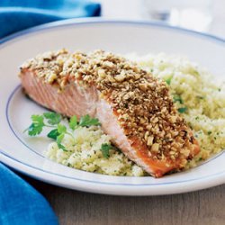 Almond and Spice-crusted Grilled Salmon