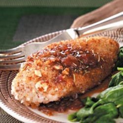 Almond Chicken & Strawberry-Balsamic Sauce