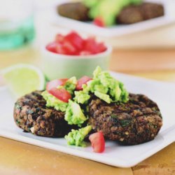 Southwestern Black Bean Cakes with Gucamole