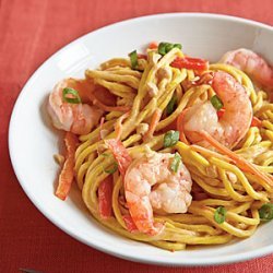 Cold Peanut Noodles with Shrimp