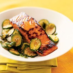 Teriyaki Salmon with Zucchini