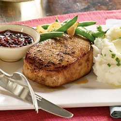 Pork with Pomegranate Pan Sauce