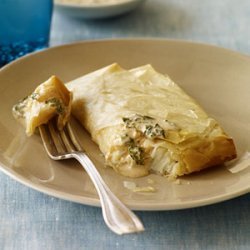 Spicy Halibut Baked in Phyllo