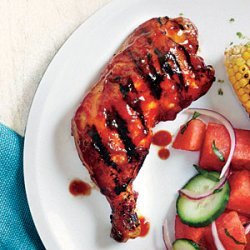 Grilled Chicken with Honey-Chipotle BBQ Sauce