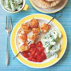 Broiled Greek Chicken with Pitas