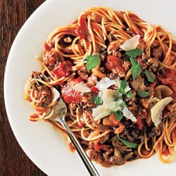 Mushroom Bolognese