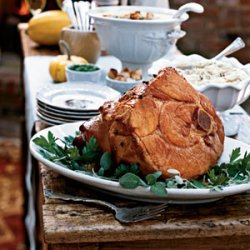 Apricot and Sherry-Glazed Ham