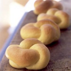 Buttered Sweet Potato Knot Rolls