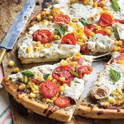 Tomato-and-Corn Pizza