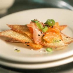 Salmon Carpaccio with Wasabi