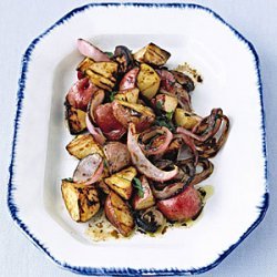 Grilled Potato and Onion Salad