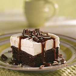 Mint Brownie Ice Cream Bars