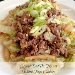 Beef and Napa Cabbage Stir-Fry