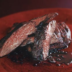 Sumac Skirt Steak with Pomegranate Reduction