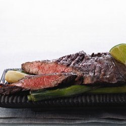 Sauteed Skirt Steak with Braised Scallions