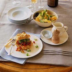 Cheddar Shortcakes with Corned Beef Hash