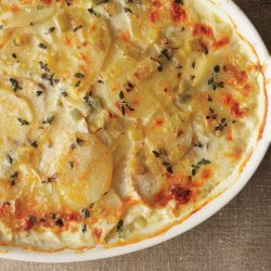 Leek and Mushroom Gratin