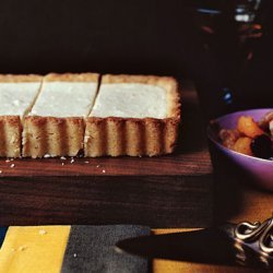 Ricotta Tart with Dried-Fruit Compote