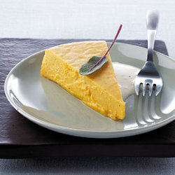 Butternut Squash Flan with Parmesan Sage Sauce