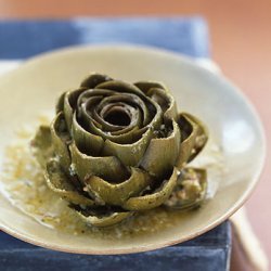 Whole Stuffed Artichokes Braised in White Wine