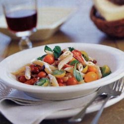 Pasta with Tomatoes and Goat Cheese