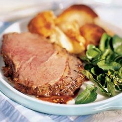 Beef Rib Roast and Yorkshire Pudding from the Grill