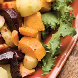 Roasted Root Vegetables With Horseradish Vinaigrette